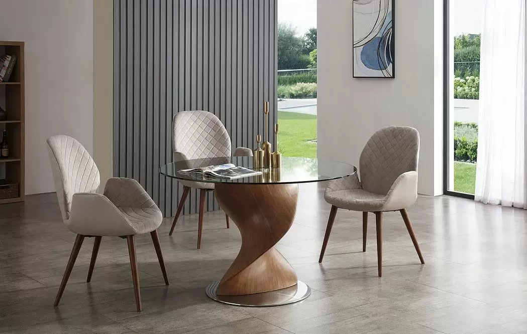 Стул Bern, бежевый/орех - фото 2