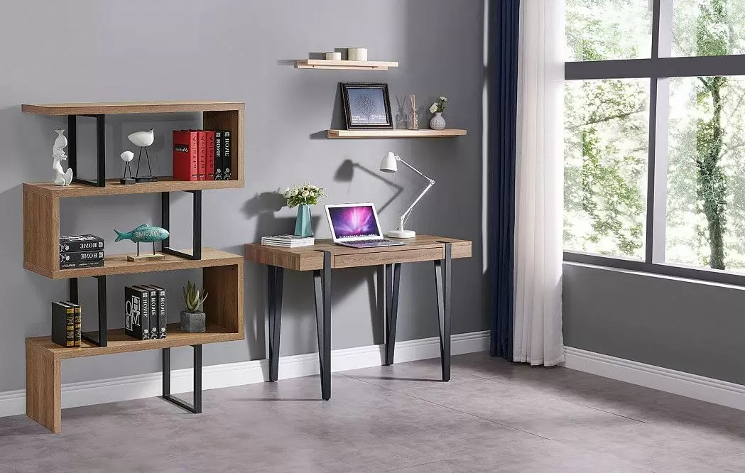 Стол письменный Project, орех/черный - фото 15