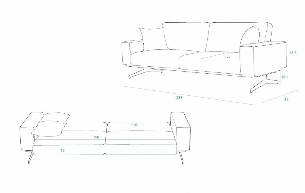 Диван-кровать Soho, графит - фото 7