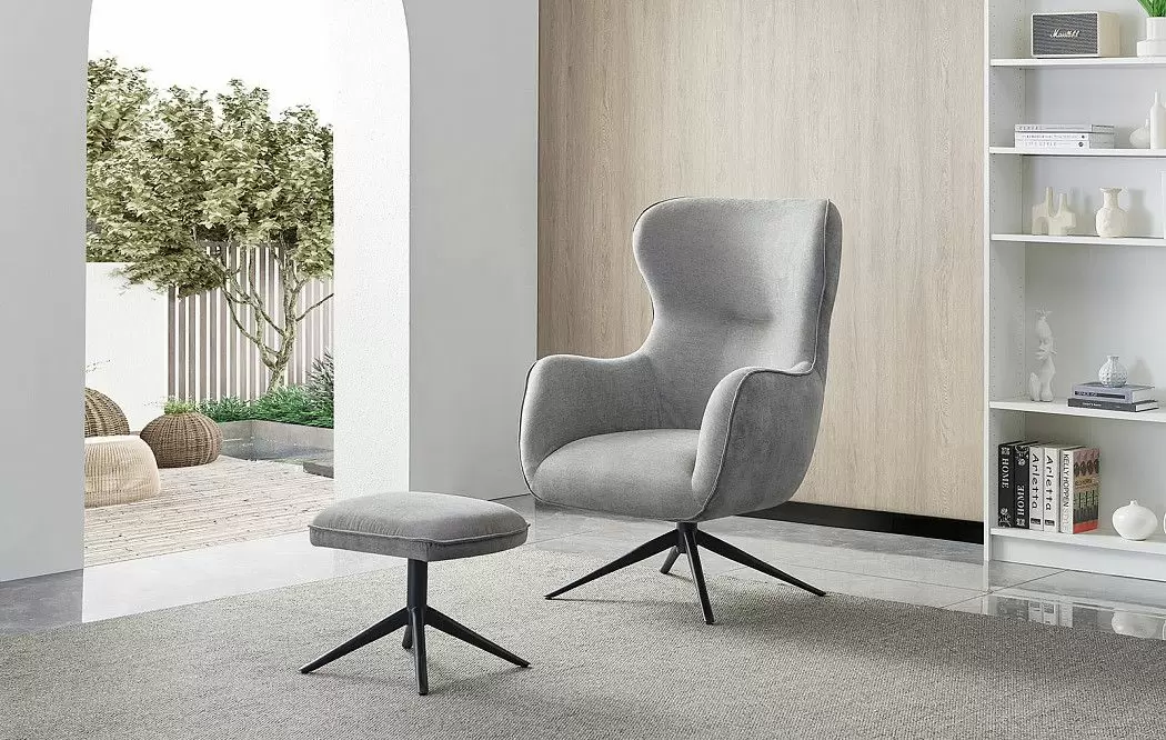 Оттоманка Lucille, серый/темно-серый - фото 2