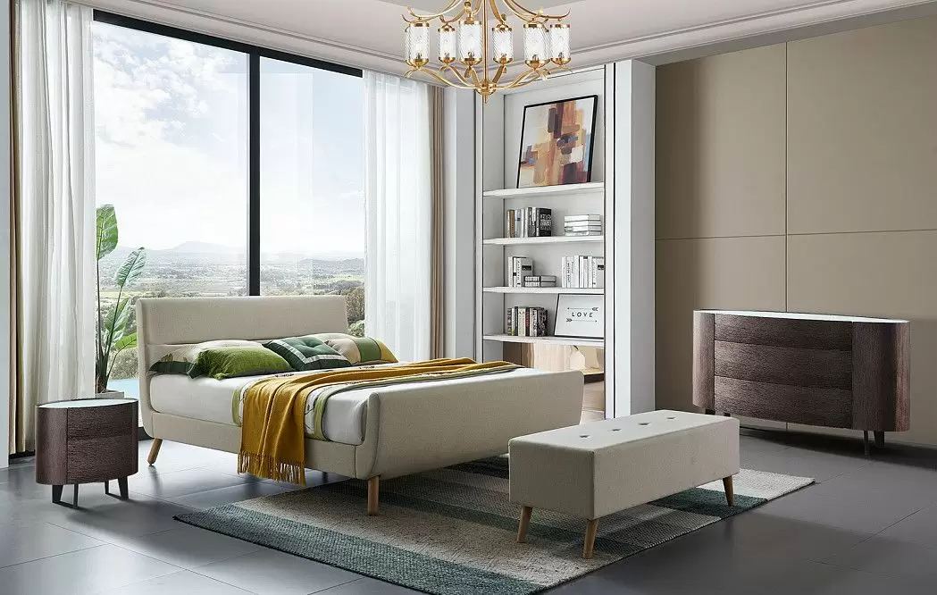 Кровать Borneo 180х200, бежевый - фото 14