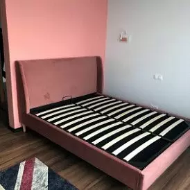 Кровать Carrera 160x200 (с подъемным механизмом), голубой