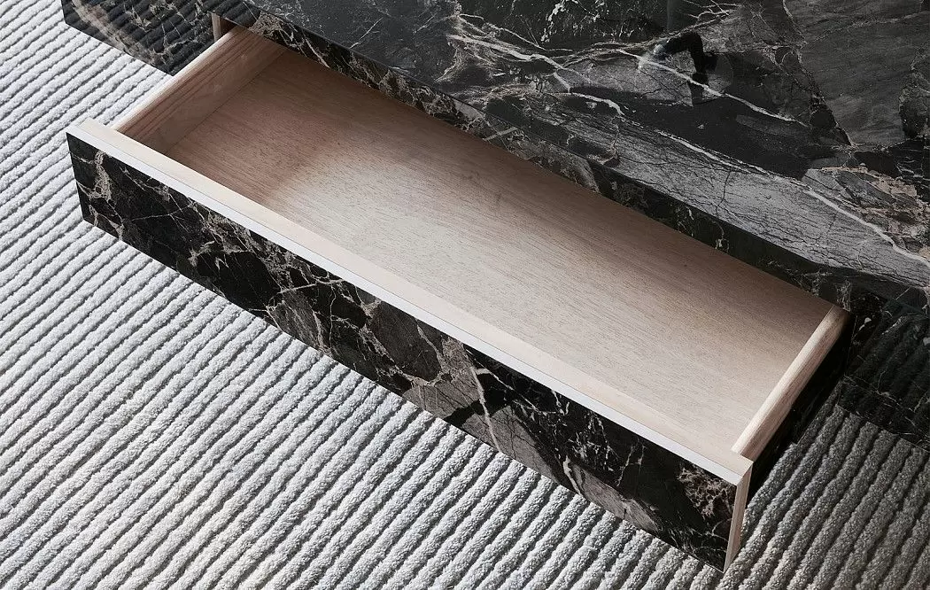 Стол журнальный Gabrielle (100), черный камень - фото 3