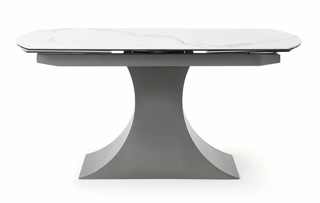 Стол раскладной Palermo 160-240, белая керамика/серый - фото 4