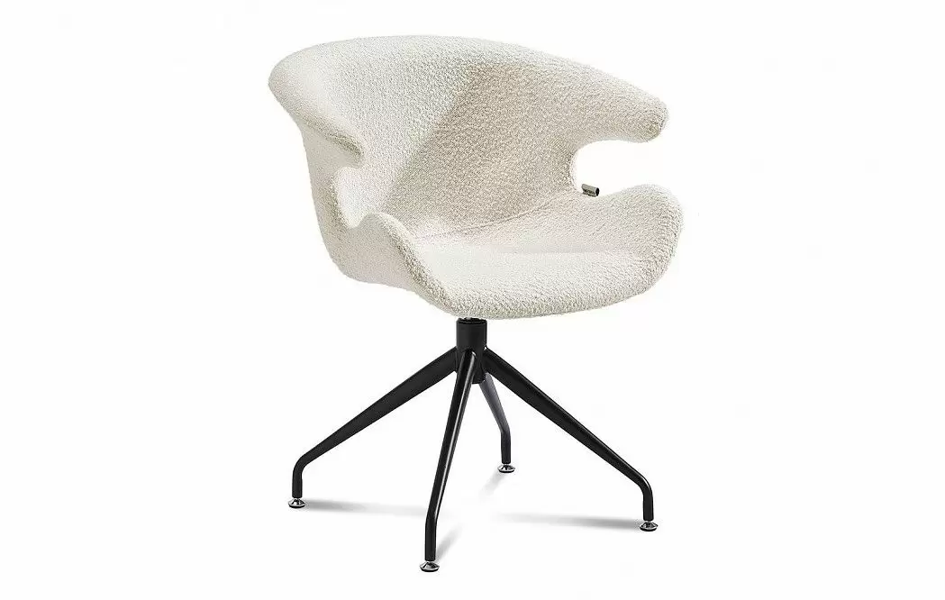 Кресло Wing, слоновая кость/черный