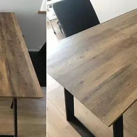 Стол раскладной Maryland 120-160, орех/черный