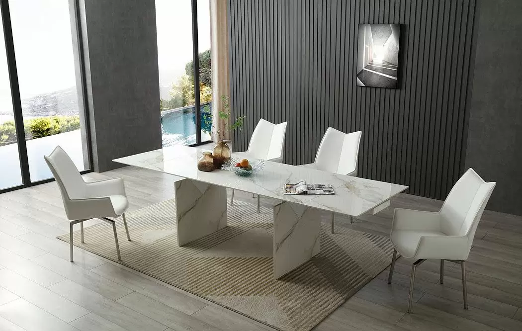 Стул Renzo, белый/стальной - фото 3