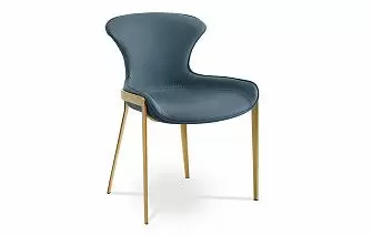 Стул Hillary, серо-голубой/золото