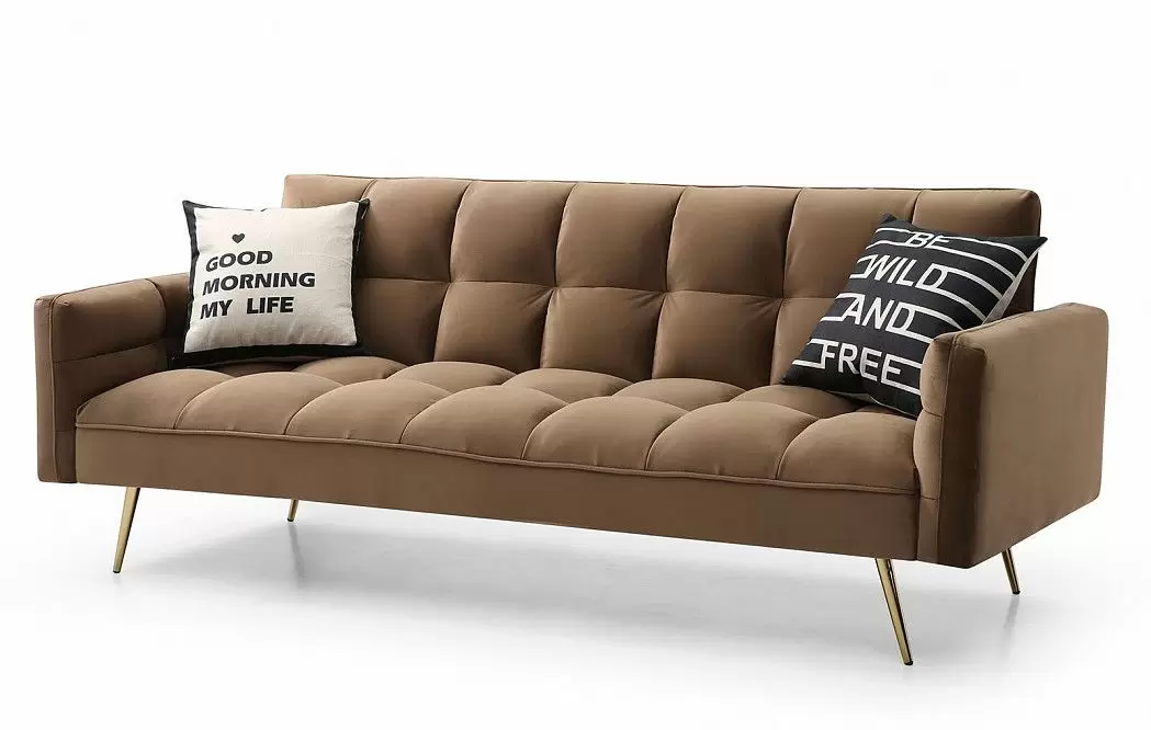 Диван-кровать Madrid, капучино/золотые ножки - фото 9