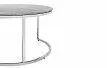 Набор из 2-х столов журнальных Nocturne, серая керамика/серебро