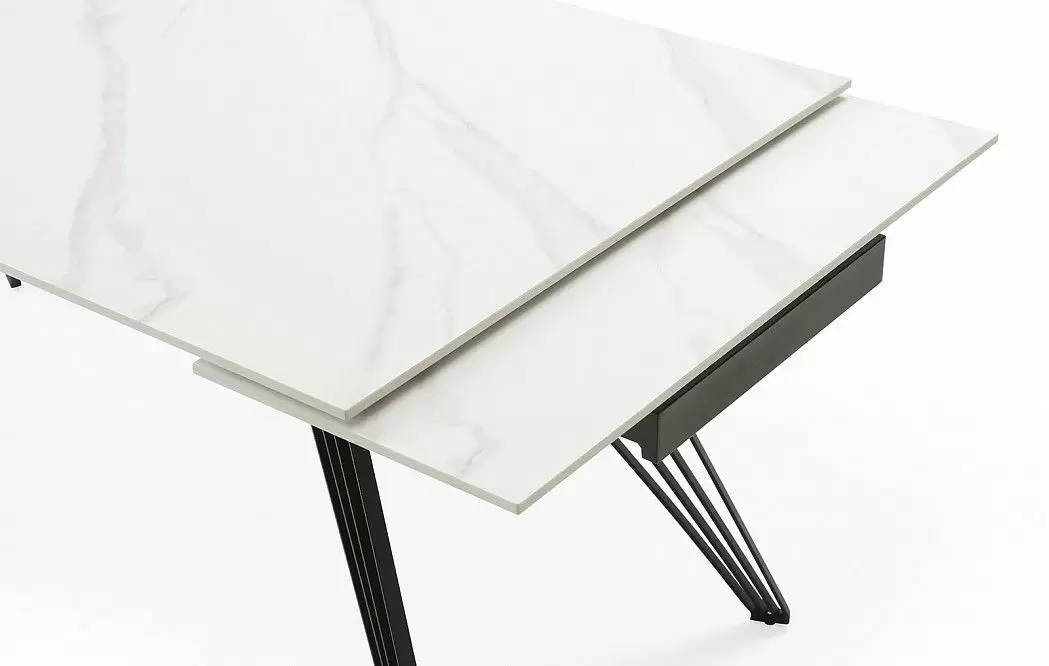 Стол раскладной Parma 160-240, керамика "каррарский мрамор" - фото 8
