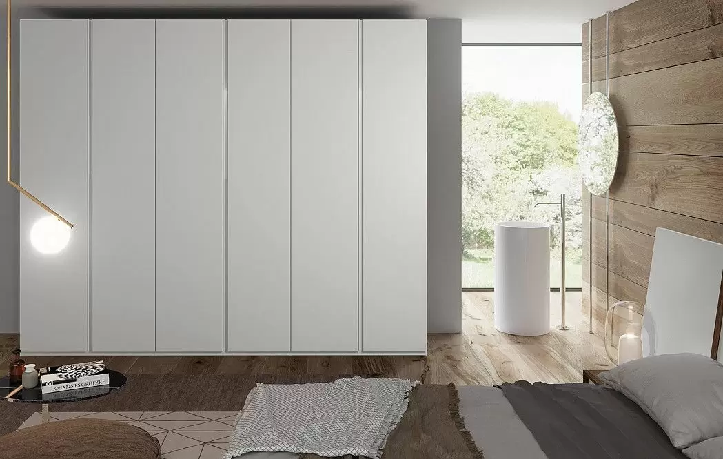 Шкаф SPARTA с 6 распашными дверями 291,5 H240, каменный (YM509)