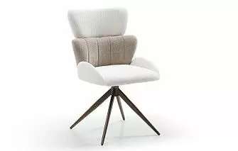 Стул Adele, белый/бежевый/бронза