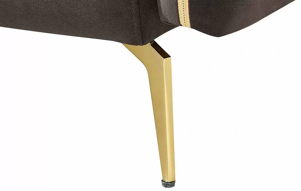 Диван-кровать Liverpool, коричневый/золото - фото 4