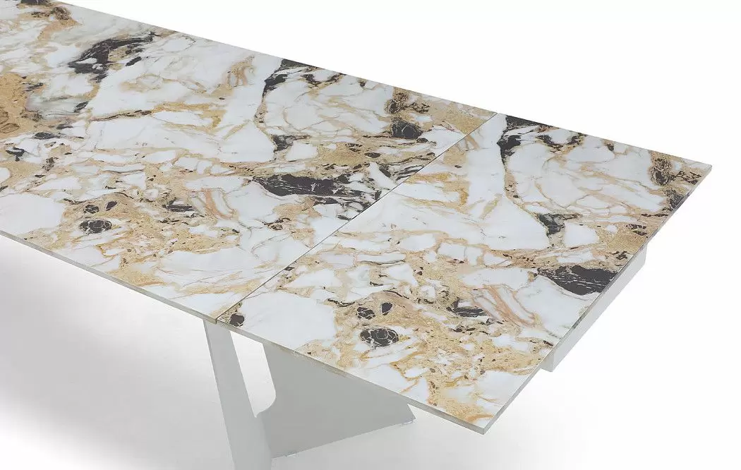 Стол раскладной Monte Carlo 180-270, светлая керамика/белый - фото 10