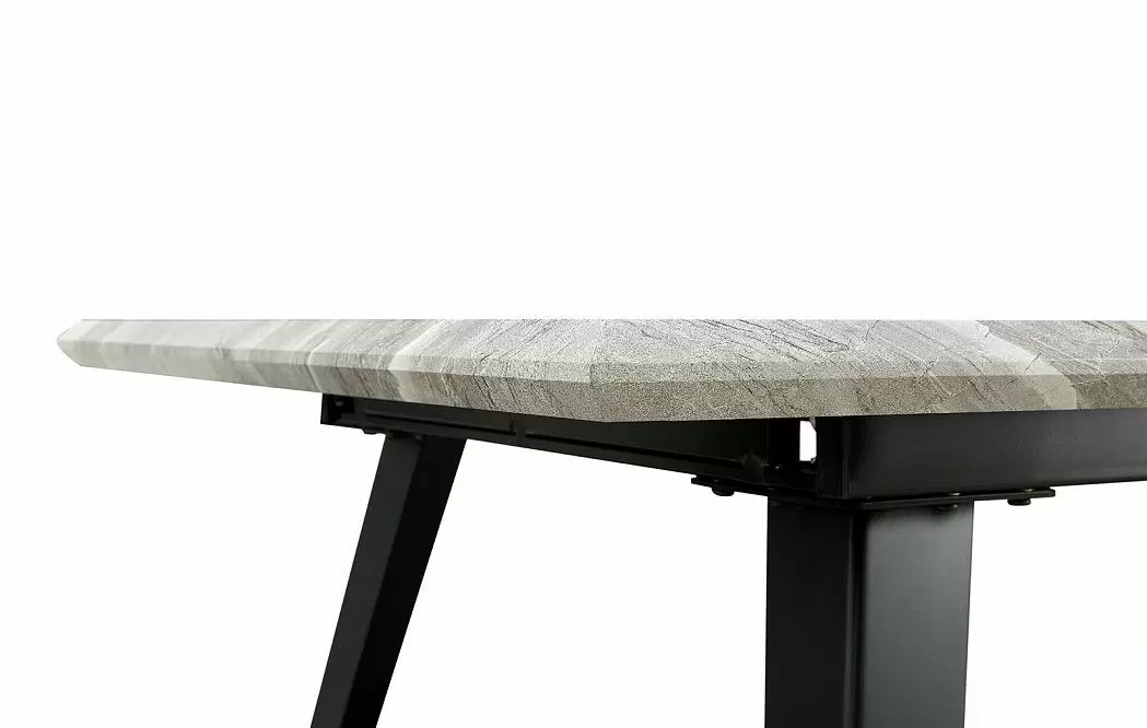 Стол раскладной Ofelia 120-160, серый мраморный рисунок - фото 11