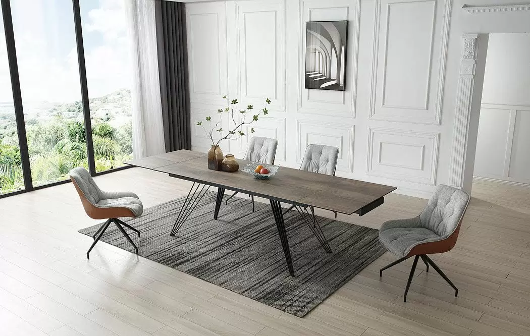 Стул Joely, серый/коричневый - фото 3