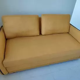 Диван-кровать Arizona 3-х местный, желтый/графит