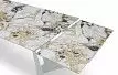 Стол раскладной Monte Carlo 180-270, светлая керамика/белый