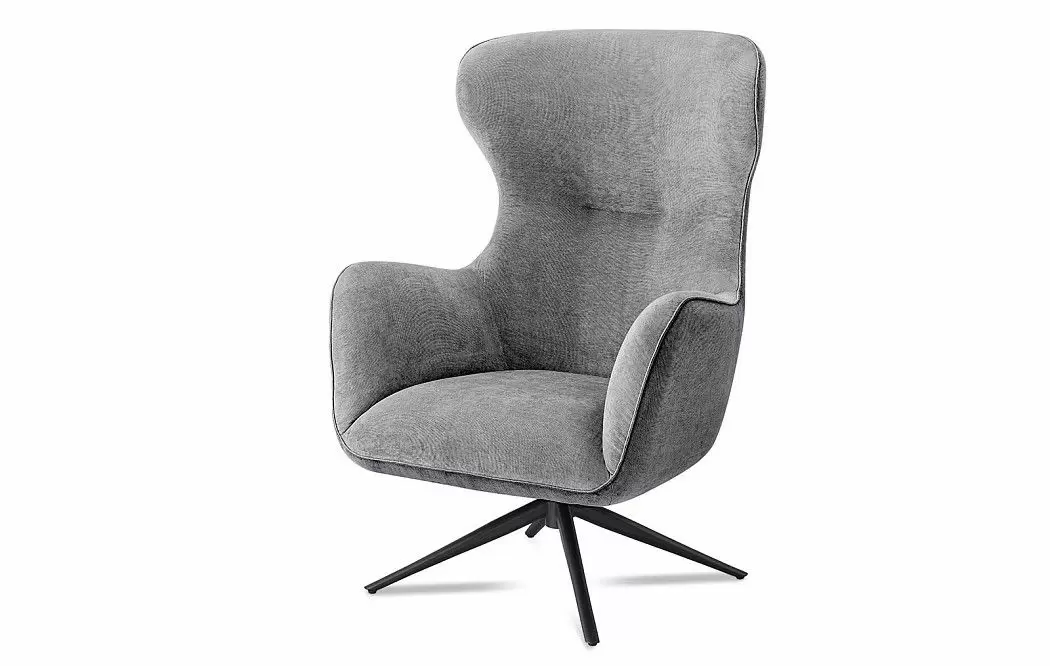 Кресло Lucille, серый/темно-серый - фото 8