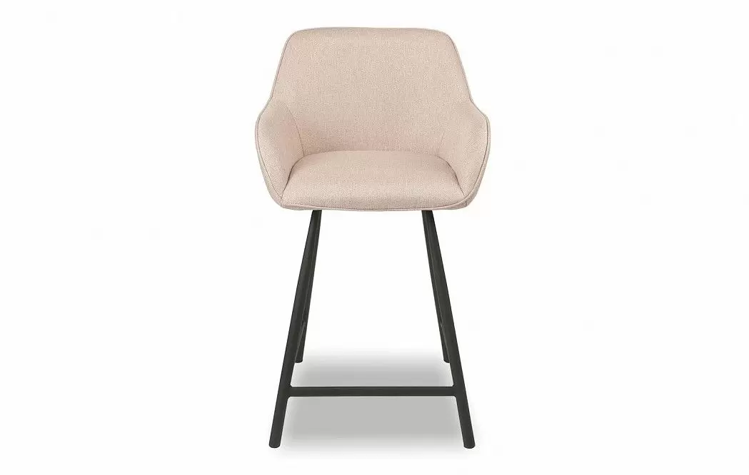 Стул полубарный Edwin, пудровый/черный - фото 3