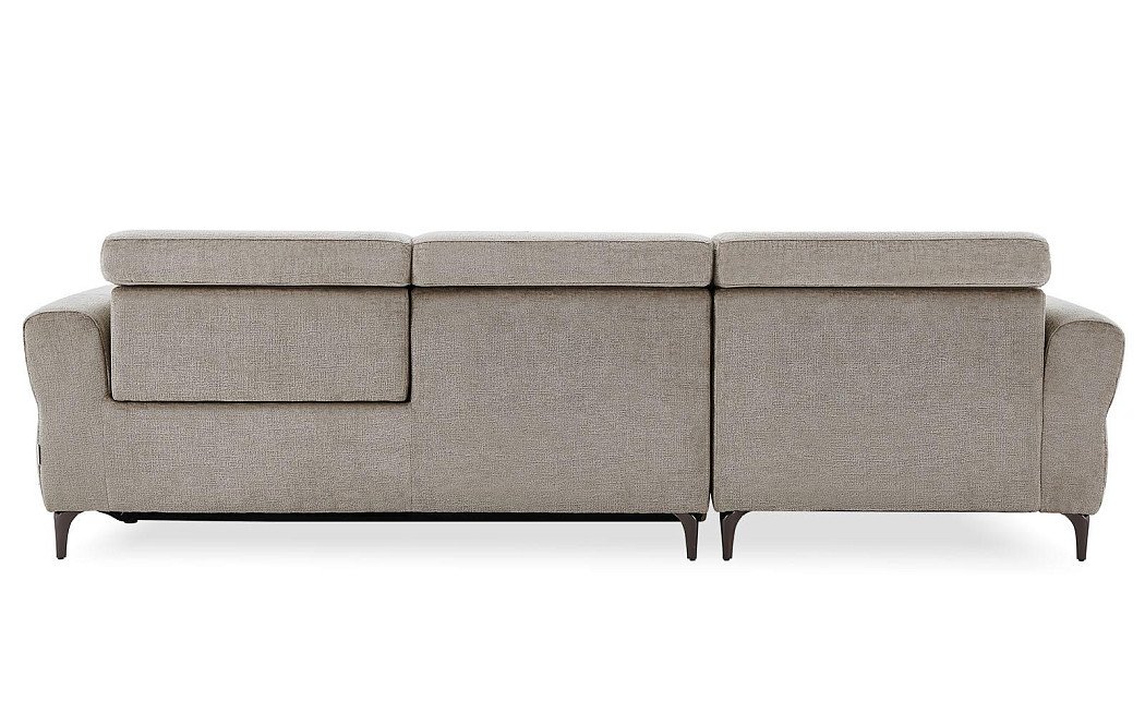 Диван-реклайнер Adeline угловой (левый), серо-бежевый - фото 15