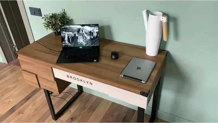 Стол письменный Brooklyn, орех/черный - фото 15