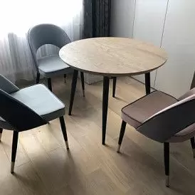 Стол раскладной Leticia 100-130, дуб/черный