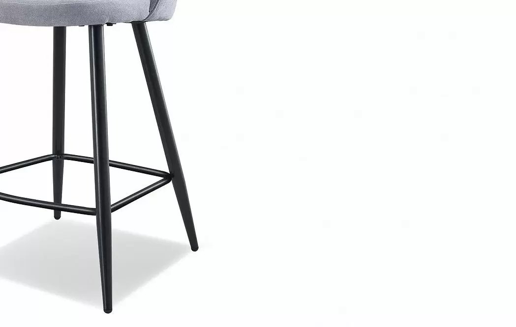 Стул полубарный Sally (60), серый/черный - фото 8