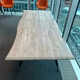 Стол раскладной Dusseldorf 160-200, античный дуб/черный