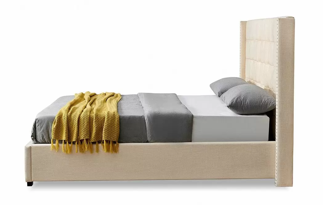 Кровать с подъемным механизмом Vivien, бежевый - фото 11