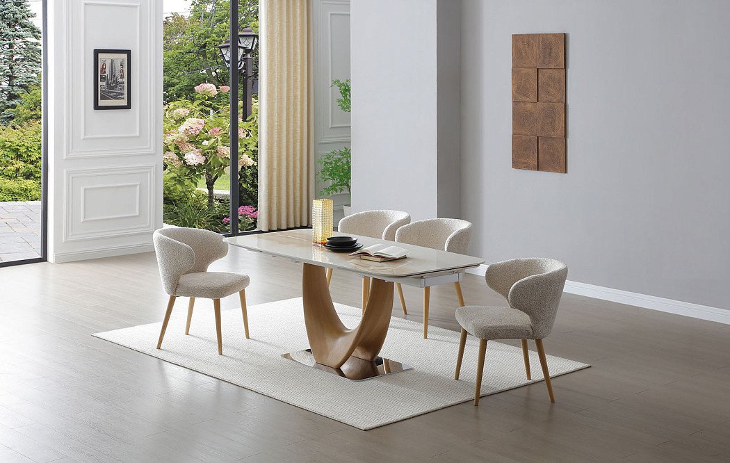 Стул Simona, кремовый/ясень - фото 6