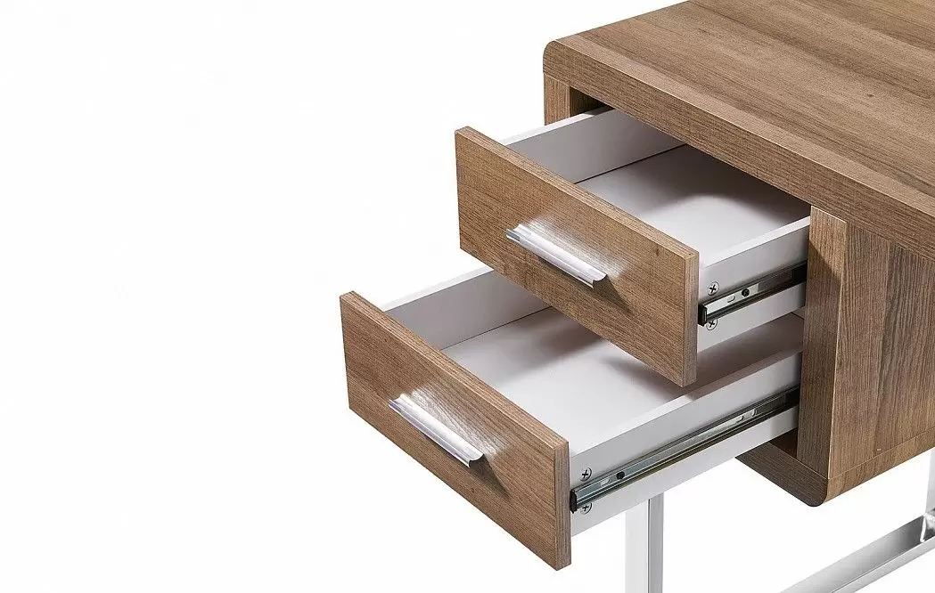 Стол письменный Poesy, орех/хром - фото 4