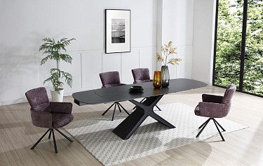 Стол Charlotta + 4 стула Gregory